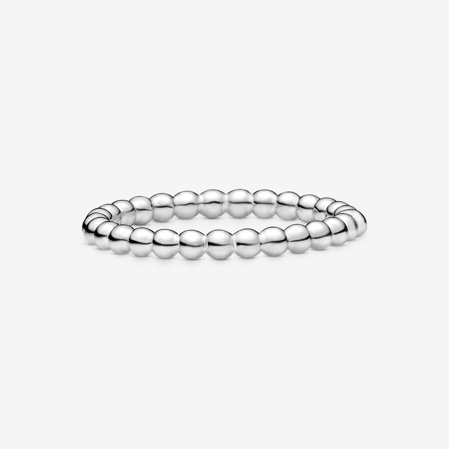 Band Rings Pandora Beaded Strieborne | SK058HFEU