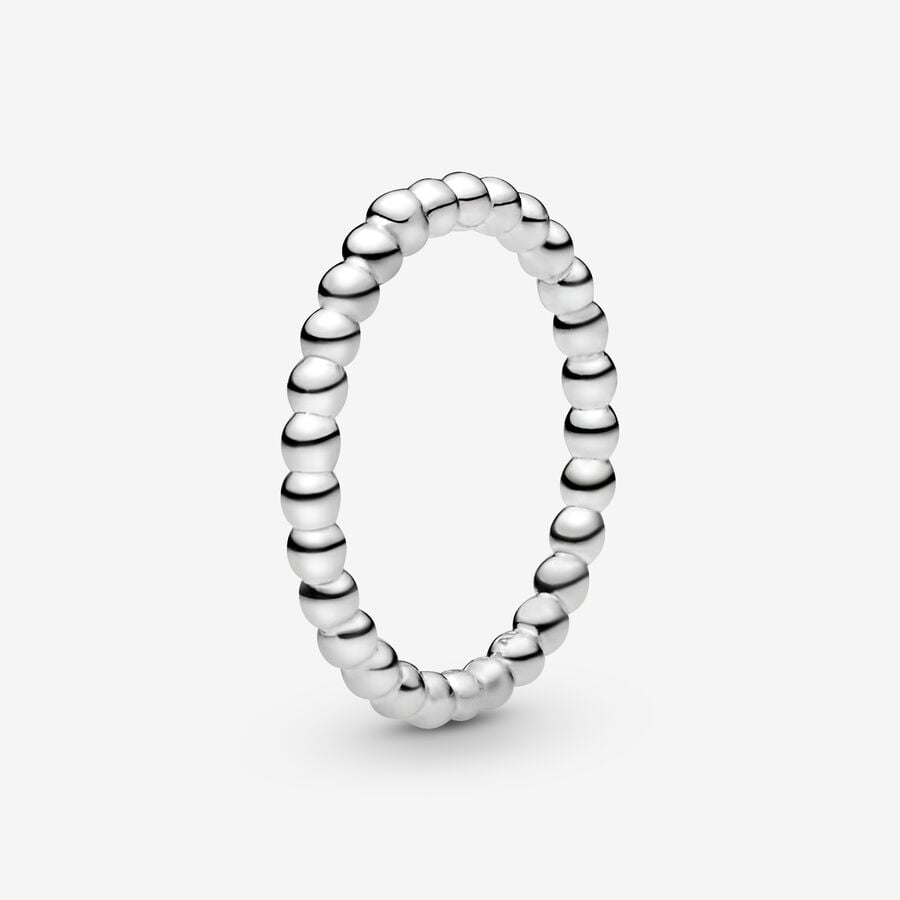 Band Rings Pandora Beaded Strieborne | SK058HFEU