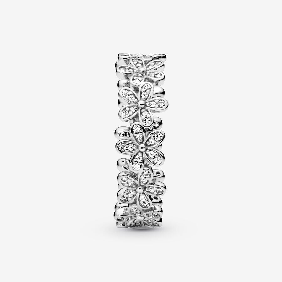 Band Rings Pandora Dazzling Daisy Meadow with Clear CZ Strieborne | SK517HMCY