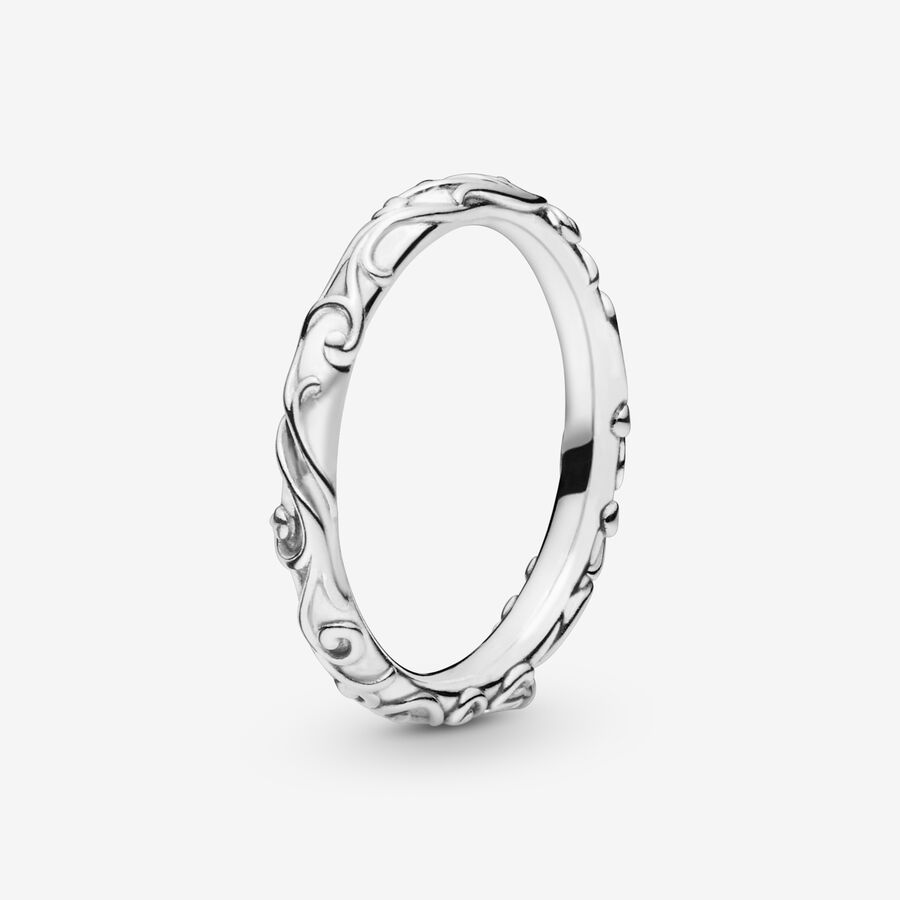 Band Rings Pandora Regal Strieborne | SK395YWRE