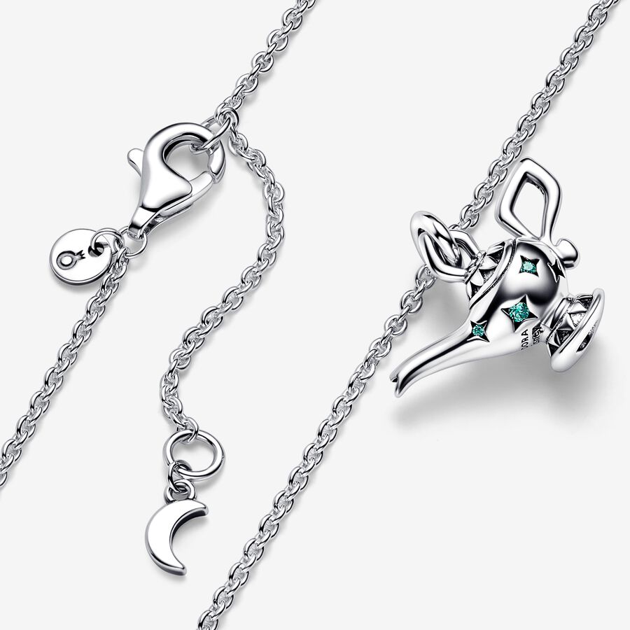 Best Seller Pandora Disney Aladdin Magic Lamp Collier Strieborne | SK847HYZP