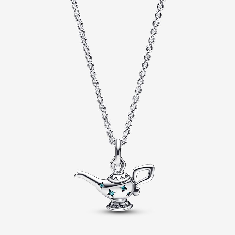 Best Seller Pandora Disney Aladdin Magic Lamp Collier Strieborne | SK847HYZP