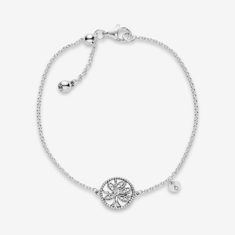 Chain Bracelets Pandora Family & Friends Tree Strieborne | SK298TQXS