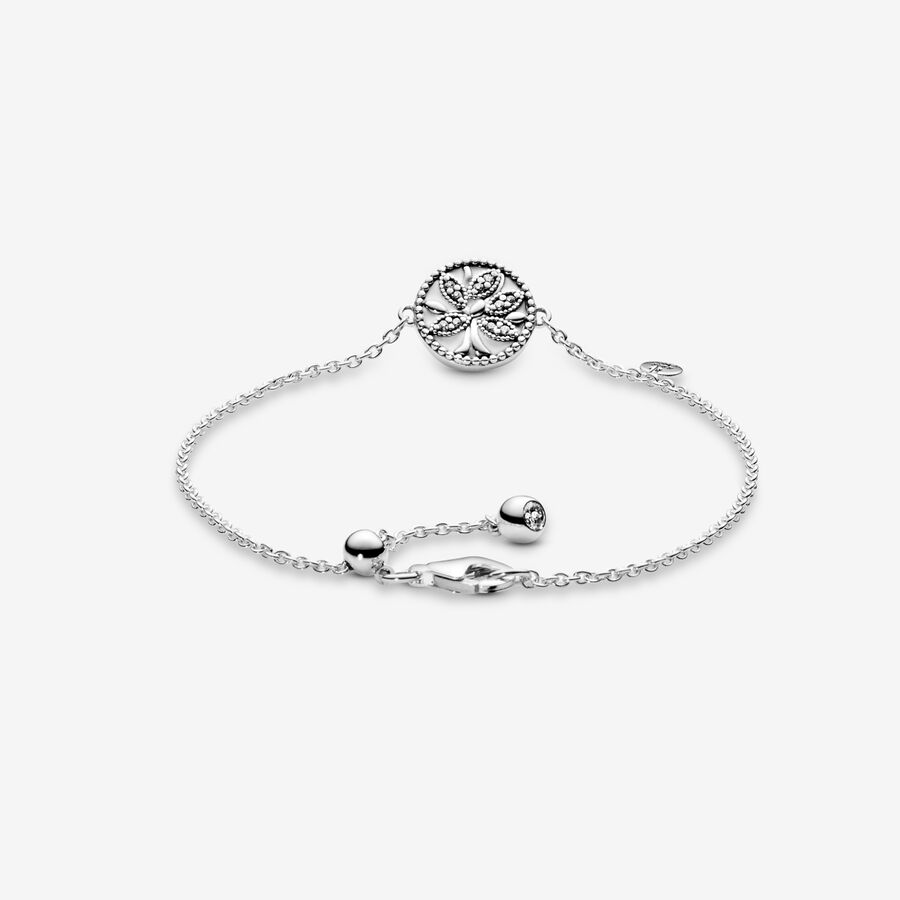 Chain Bracelets Pandora Family & Friends Tree Strieborne | SK298TQXS