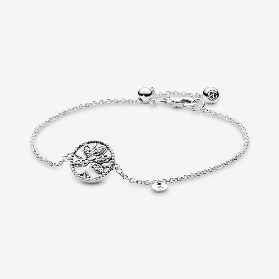 Chain Bracelets Pandora Family & Friends Tree Strieborne | SK298TQXS