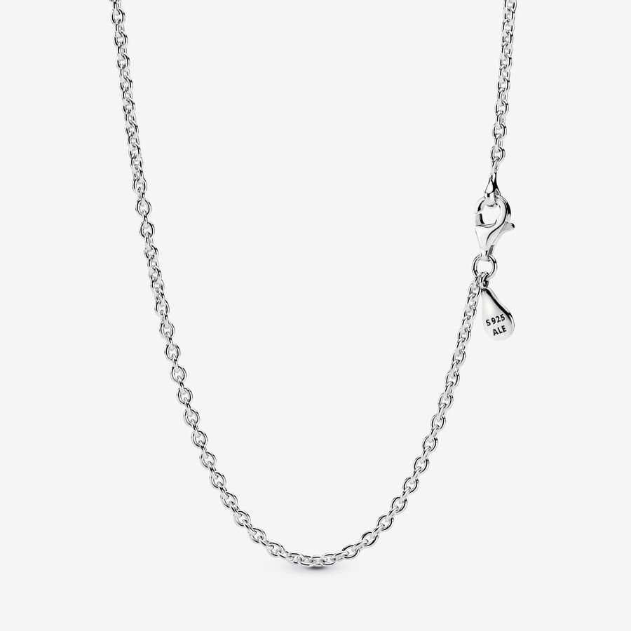 Chain Necklaces Pandora Cable Strieborne | SK529FWEP