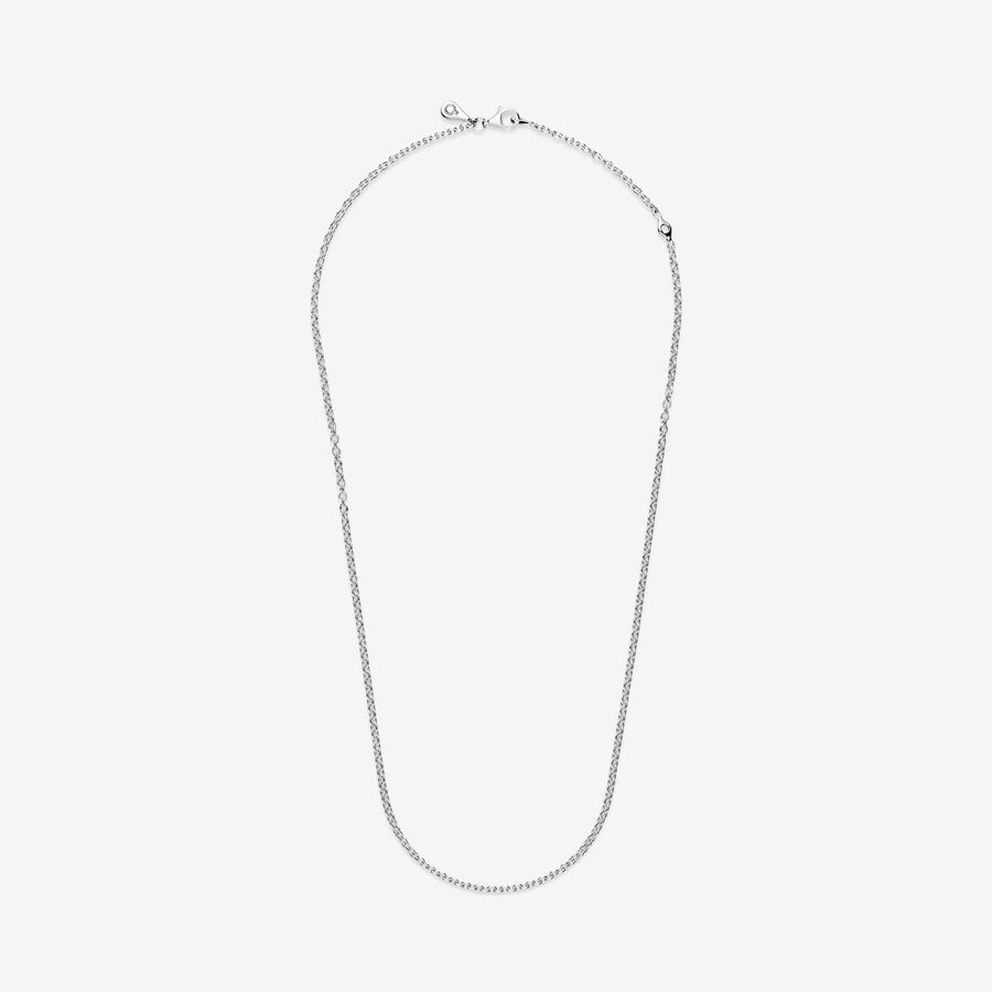 Chain Necklaces Pandora Cable Strieborne | SK529FWEP