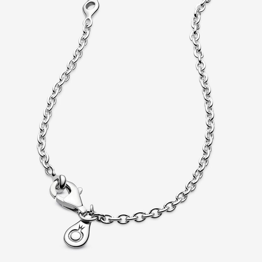 Chain Necklaces Pandora Cable Strieborne | SK529FWEP