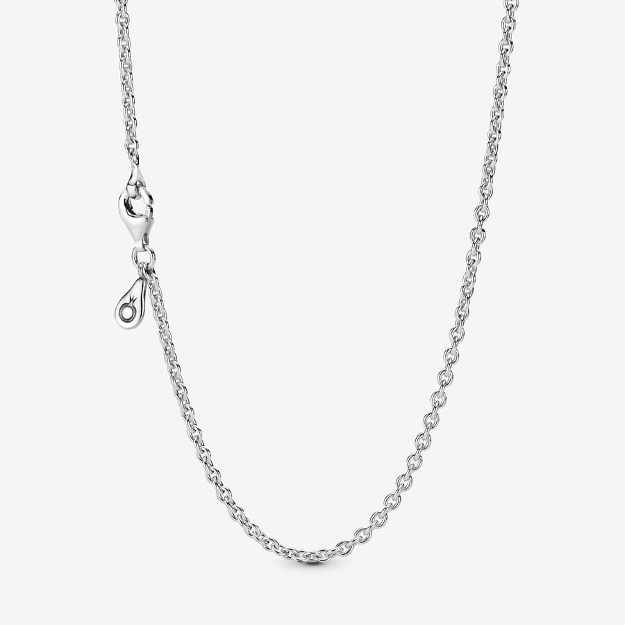 Chain Necklaces Pandora Cable Strieborne | SK529FWEP