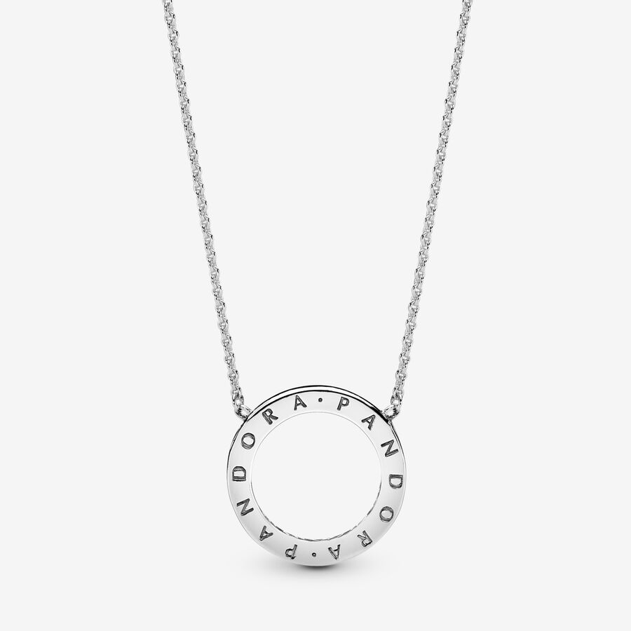 Chain Necklaces Pandora Circle of Sparkle Strieborne | SK054SEHX