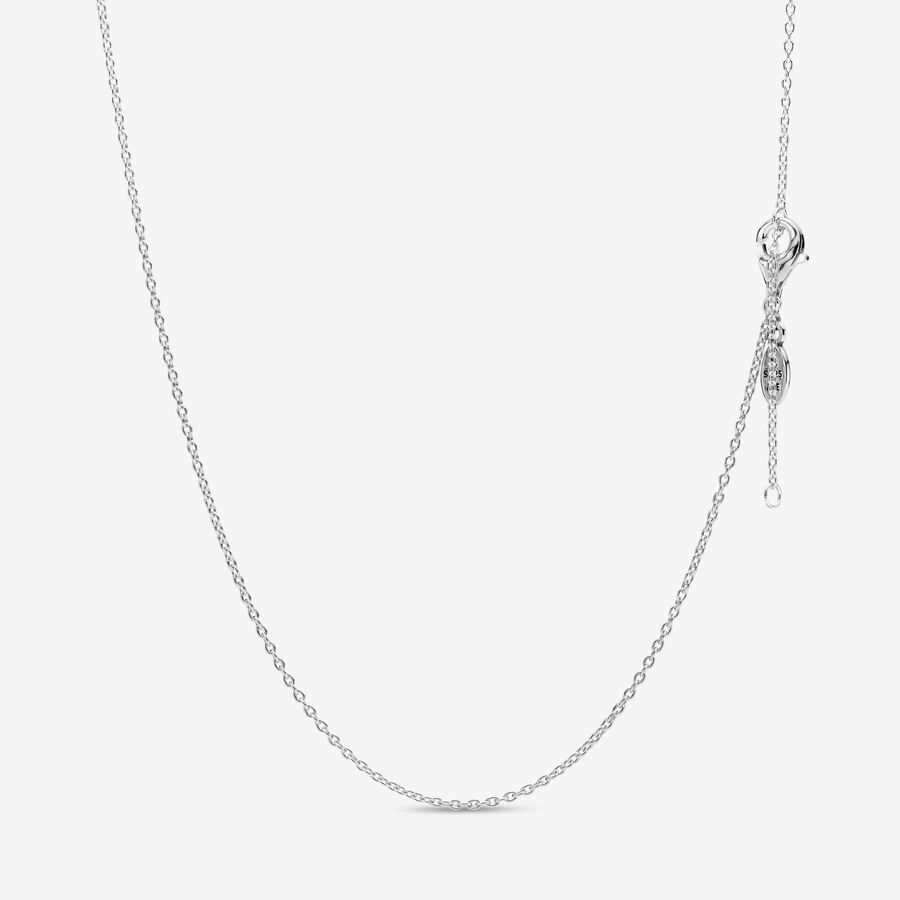 Chain Necklaces Pandora Klasické Cable Strieborne | SK247XVMO