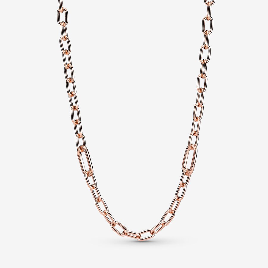 Chain Necklaces Pandora ME Ruzove Zlate | SK694YKSU