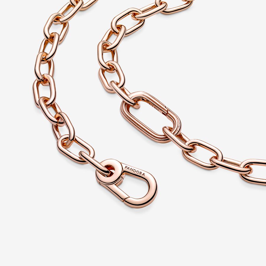 Chain Necklaces Pandora ME Ruzove Zlate | SK694YKSU