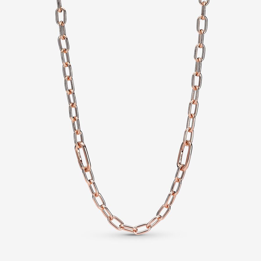 Chain Necklaces Pandora ME Ruzove Zlate | SK694YKSU