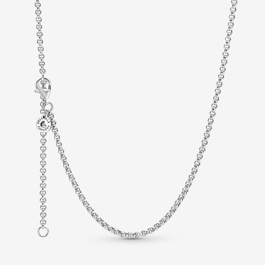 Chain Necklaces Pandora Rolo Strieborne | SK089UKMO