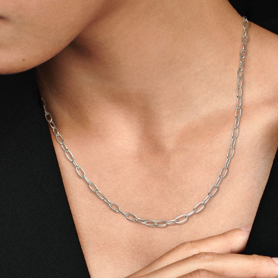 Chain Necklaces Pandora Strieborne | SK768USVX