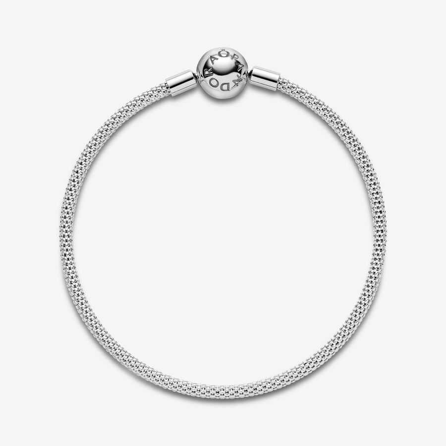 Charm Bracelets Pandora Mesh Strieborne | SK784EFWP