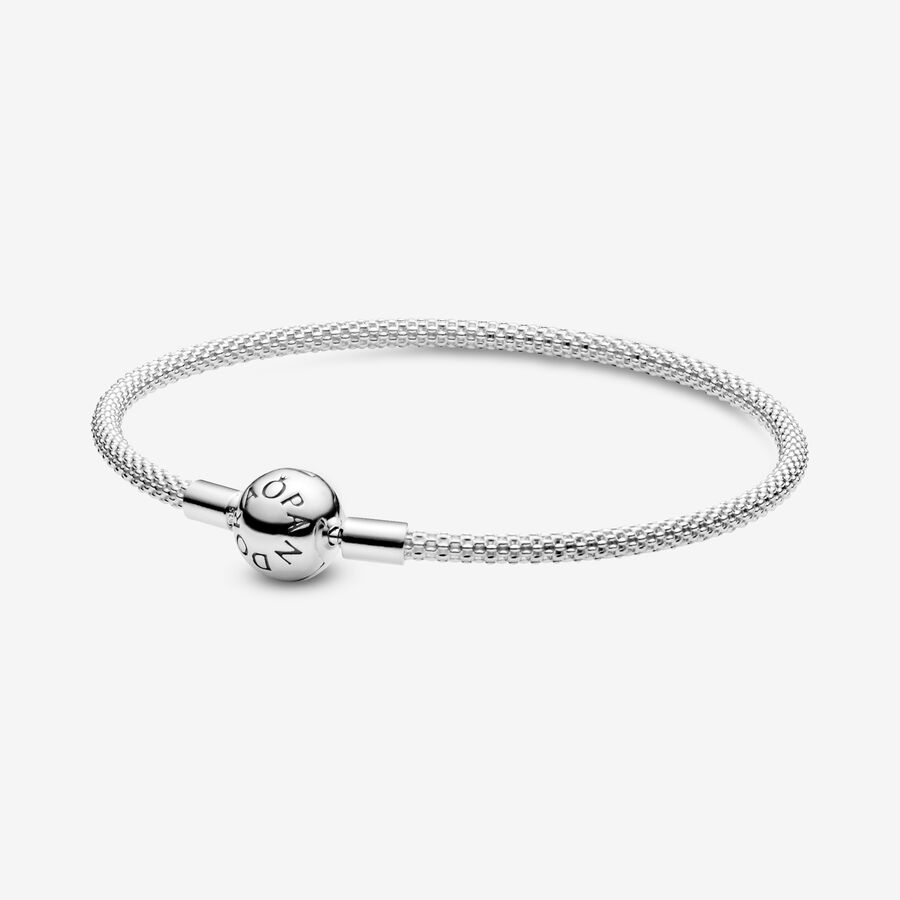 Charm Bracelets Pandora Mesh Strieborne | SK784EFWP