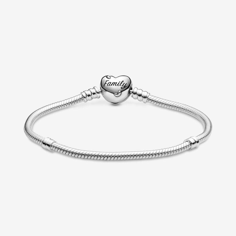 Charm Bracelets Pandora Moments Family & Friends Tree Clasp Snake Strieborne | SK970QWUC