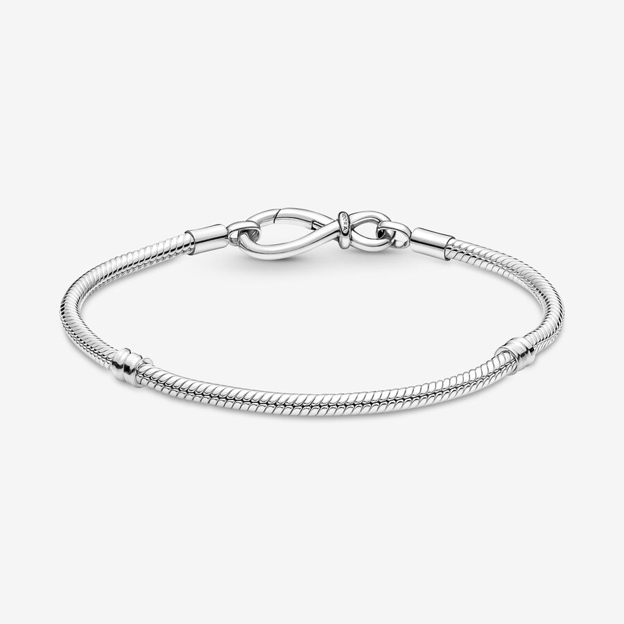 Charm Bracelets Pandora Moments Infinity Knot Snake Strieborne | SK239IUQK