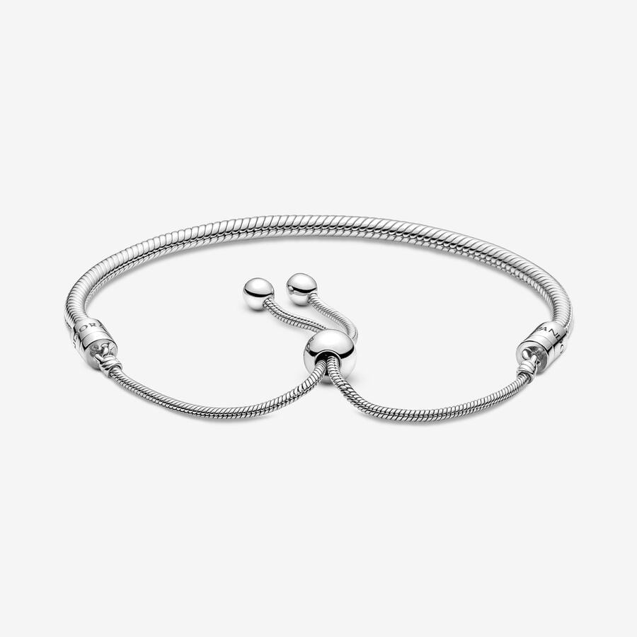 Charm Bracelets Pandora Moments Snake Slider Strieborne | SK983ZPIE