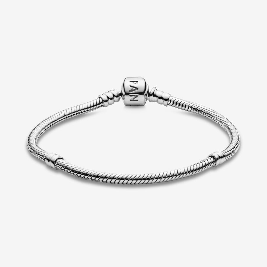 Charm Bracelets Pandora Moments Snake Strieborne | SK627ZHMG