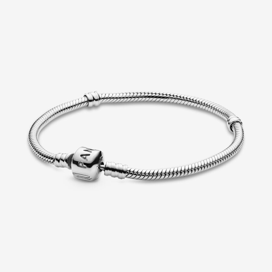 Charm Bracelets Pandora Moments Snake Strieborne | SK627ZHMG