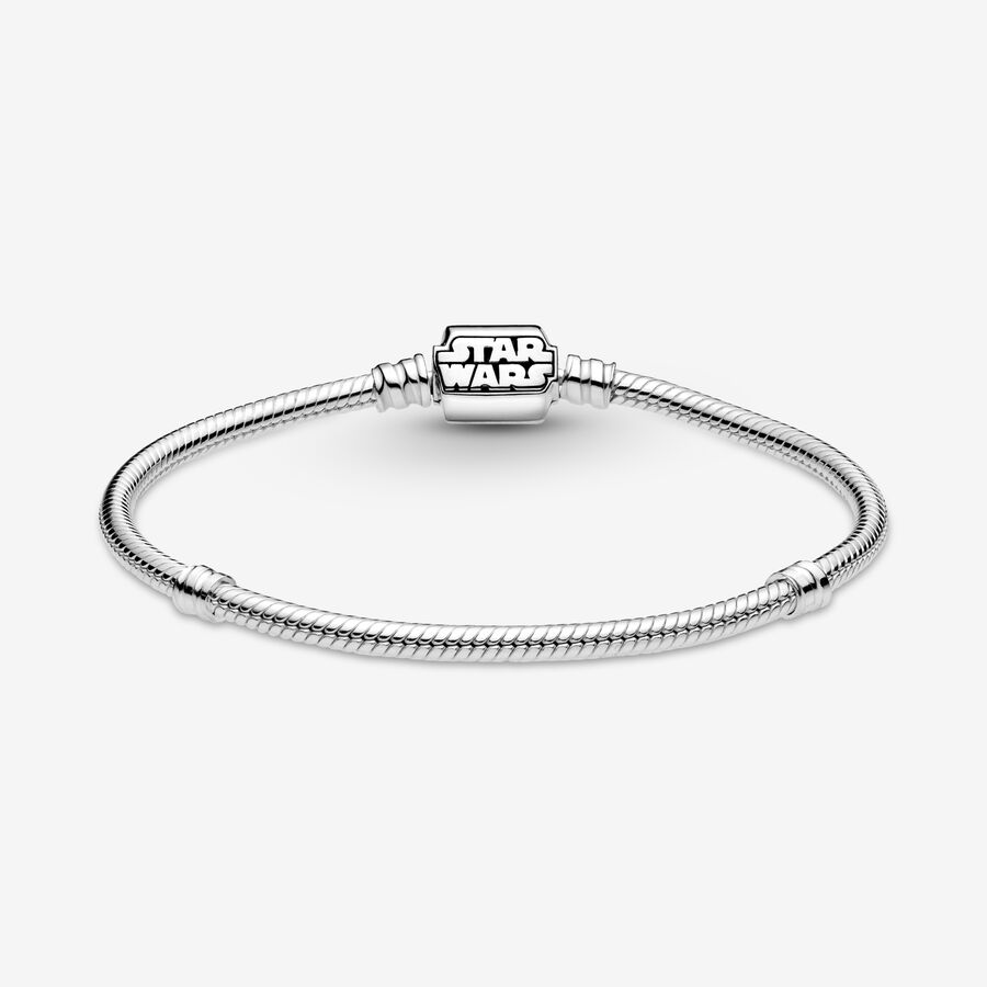 Charm Bracelets Pandora Moments Star Wars Snake Clasp Strieborne | SK483MDEY