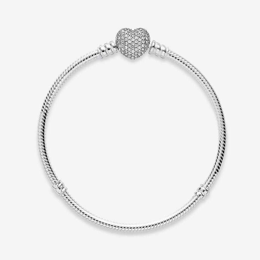 Charm Bracelets Pandora Pave with Cubic Zirconia Strieborne | SK987VSDZ