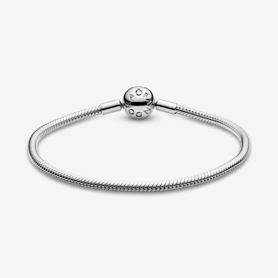 Charm Bracelets Pandora Smooth Clasp Strieborne | SK624LXSF