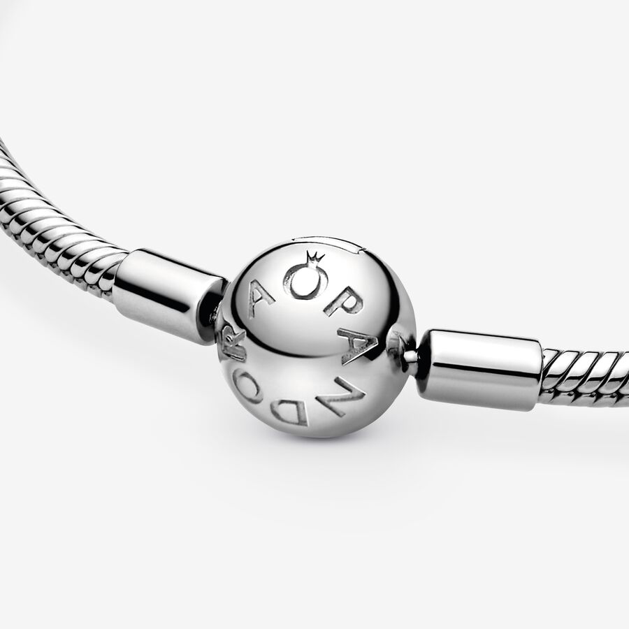 Charm Bracelets Pandora Smooth Clasp Strieborne | SK624LXSF