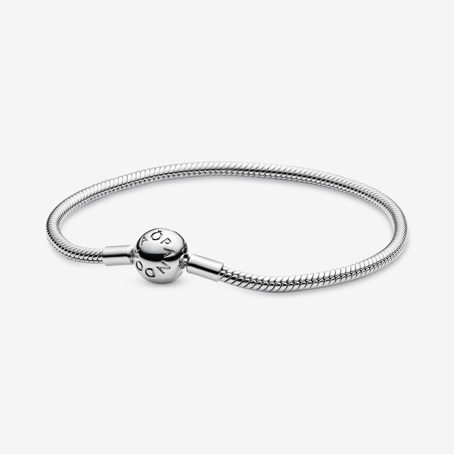 Charm Bracelets Pandora Smooth Clasp Strieborne | SK624LXSF