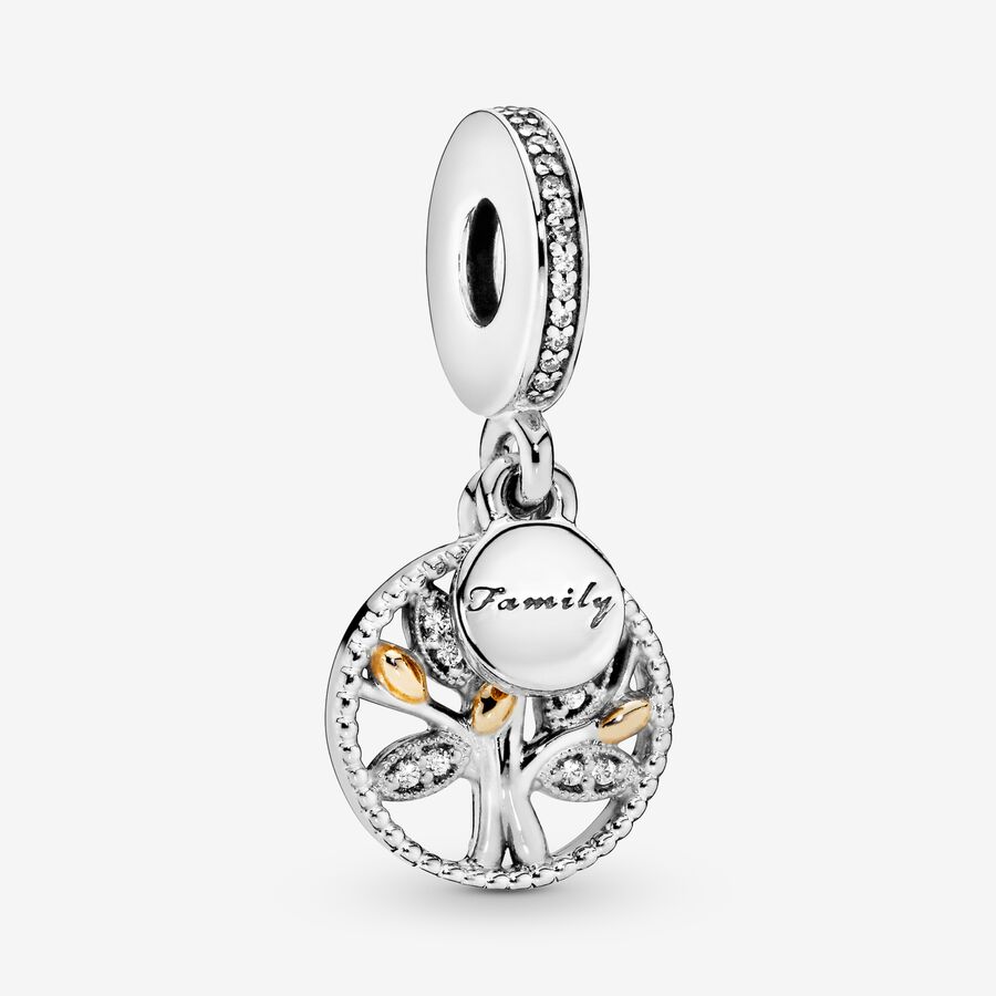 Charm Holders Pandora Family & Friends Means Everything Golden Keychain Viacfarebný | SK237YHTG