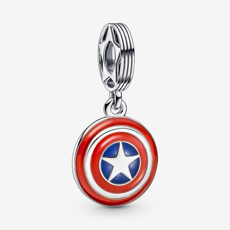 Charm Holders Pandora Marvel Black Panther Captain America Key Viacfarebný | SK470MQKX