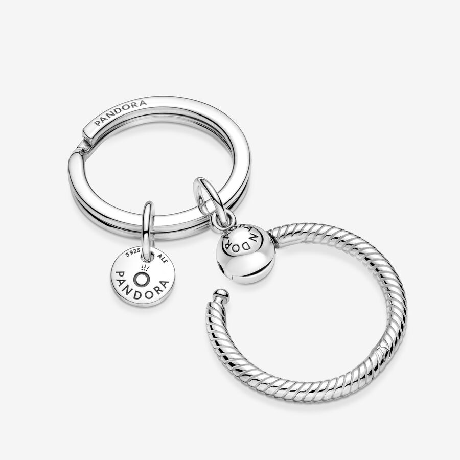 Charm Holders Pandora Moments Key Strieborne | SK836FTEH