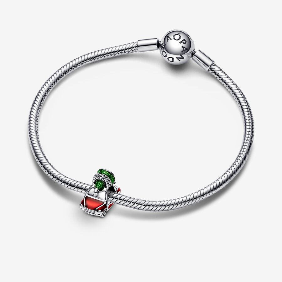 Charms Pandora Festive Car & Christmas Tree Strieborne | SK205ZDXS