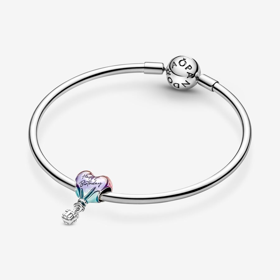 Charms Pandora Happy Birthday Hot Air Balloon Strieborne | SK134CUVL