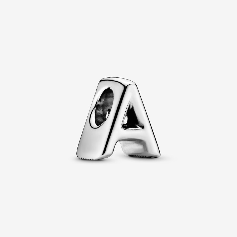 Charms Pandora Letter A Alphabet Strieborne | SK053HRIK