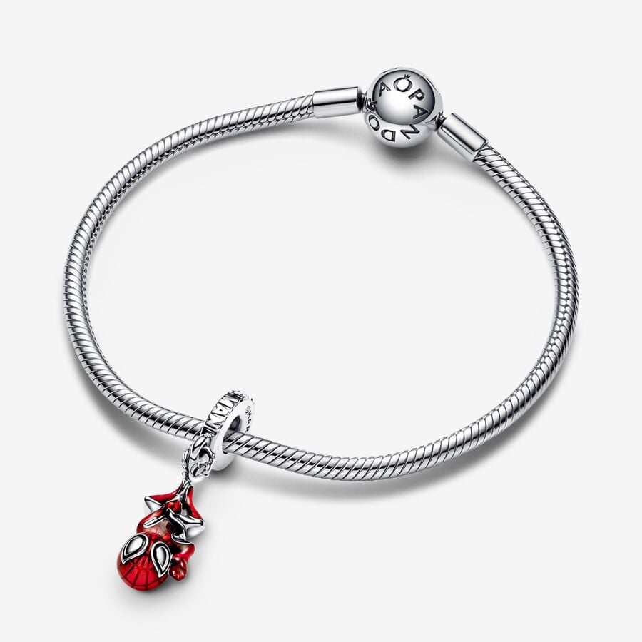 Charms Pandora Marvel Hanging Spider-Man Strieborne | SK385BHSM