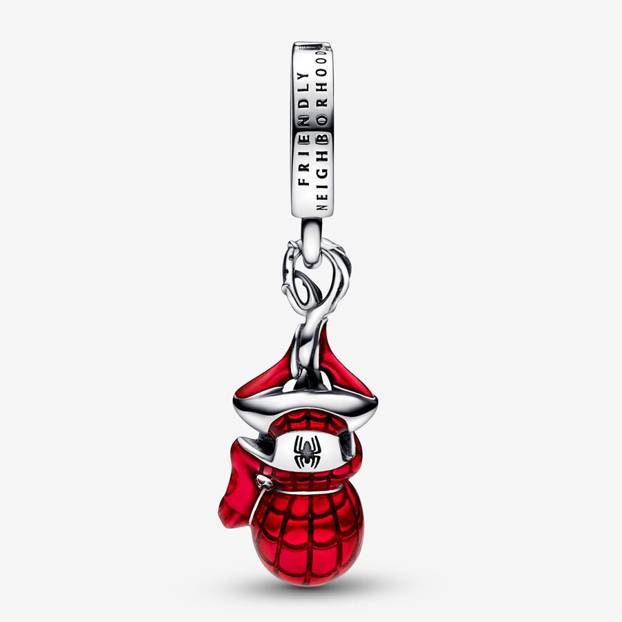 Charms Pandora Marvel Hanging Spider-Man Strieborne | SK385BHSM