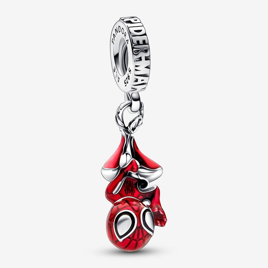 Charms Pandora Marvel Hanging Spider-Man Strieborne | SK385BHSM