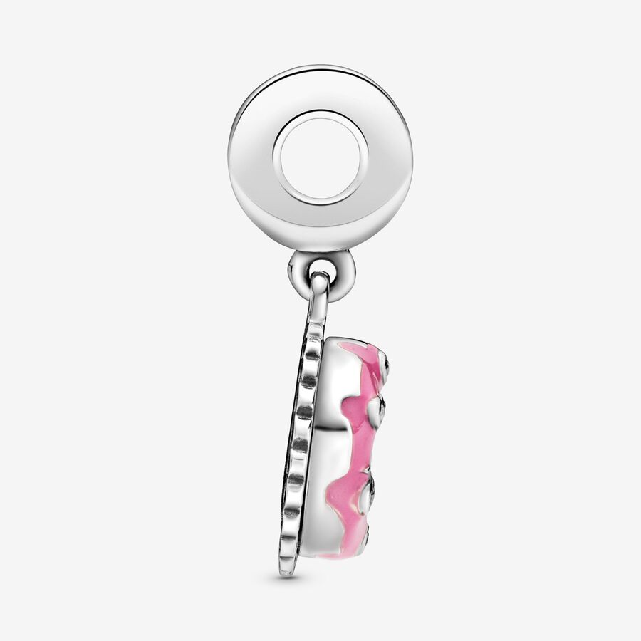 Charms Pandora Pink Birthday Cake Strieborne | SK357CHDS