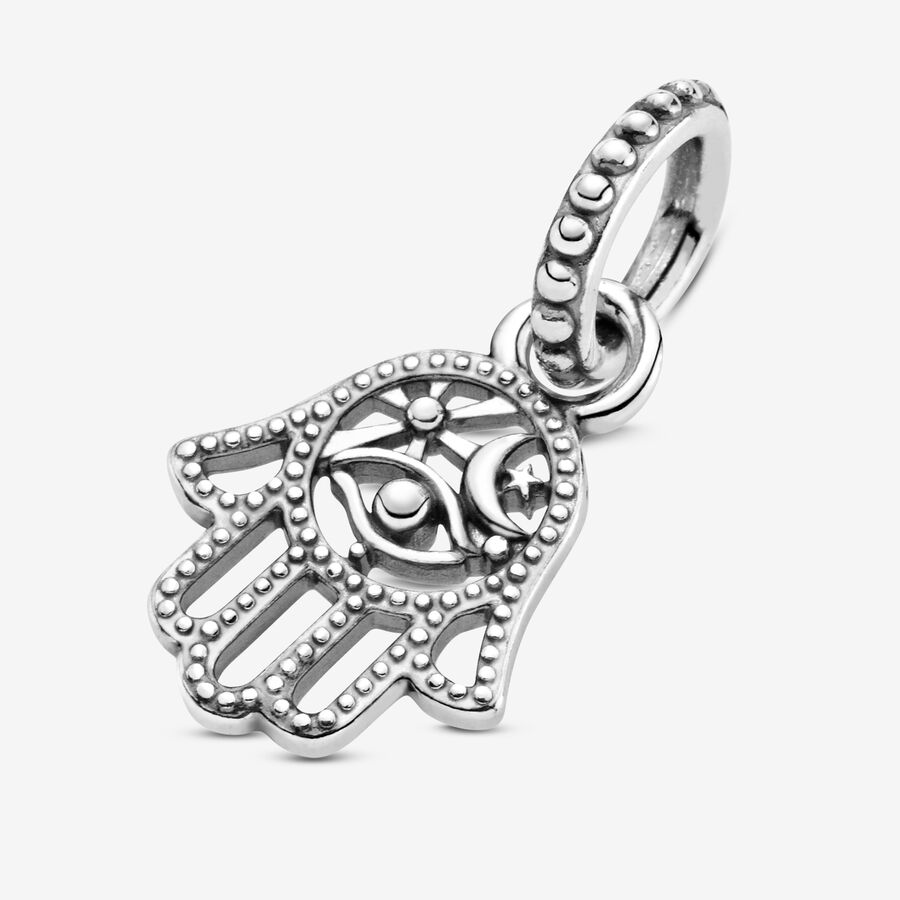 Charms Pandora Protective Hamsa Hand Strieborne | SK721RBTX