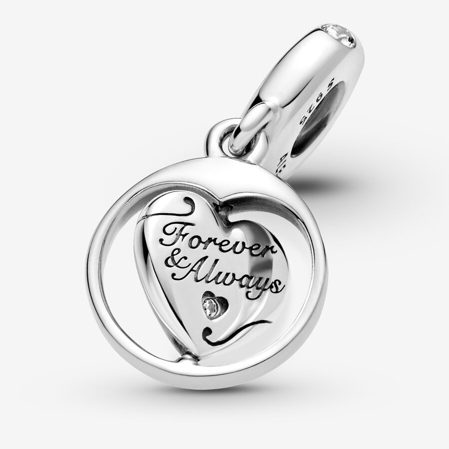 Charms Pandora Spinning Forever & Always Soulmate Strieborne | SK382ECXU