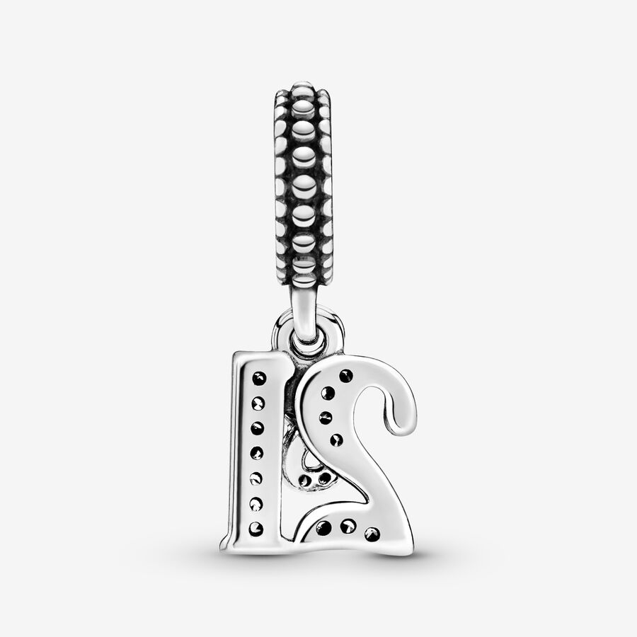 Dangle Charms Pandora 21st Celebration Strieborne | SK736ZUPR