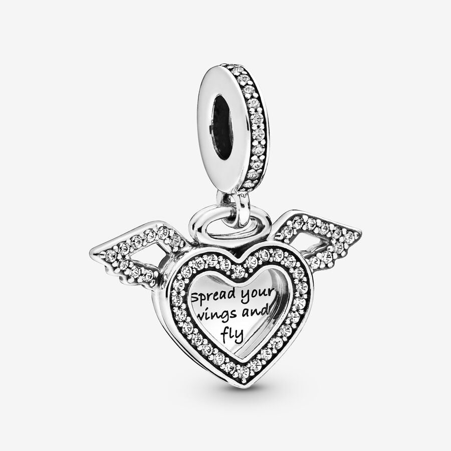 Dangle Charms Pandora Angel Wings Strieborne | SK954YVWE