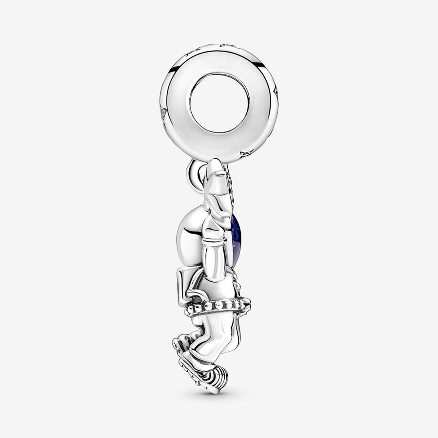 Dangle Charms Pandora Astronaut In The Galaxy Strieborne | SK917KTRV