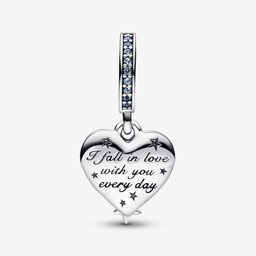 Dangle Charms Pandora Celestial Shooting Star Double Strieborne | SK984PXZN