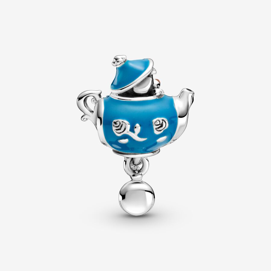 Dangle Charms Pandora Disney Alice in Wonderland Unbirthday Party Teapot Strieborne | SK901HAUF