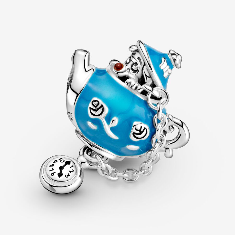 Dangle Charms Pandora Disney Alice in Wonderland Unbirthday Party Teapot Strieborne | SK901HAUF